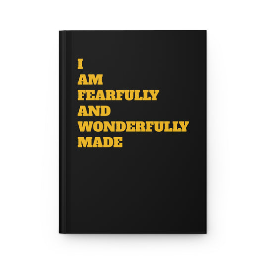 "I Am Fearfully and Wonderfully Made" hardcover journal