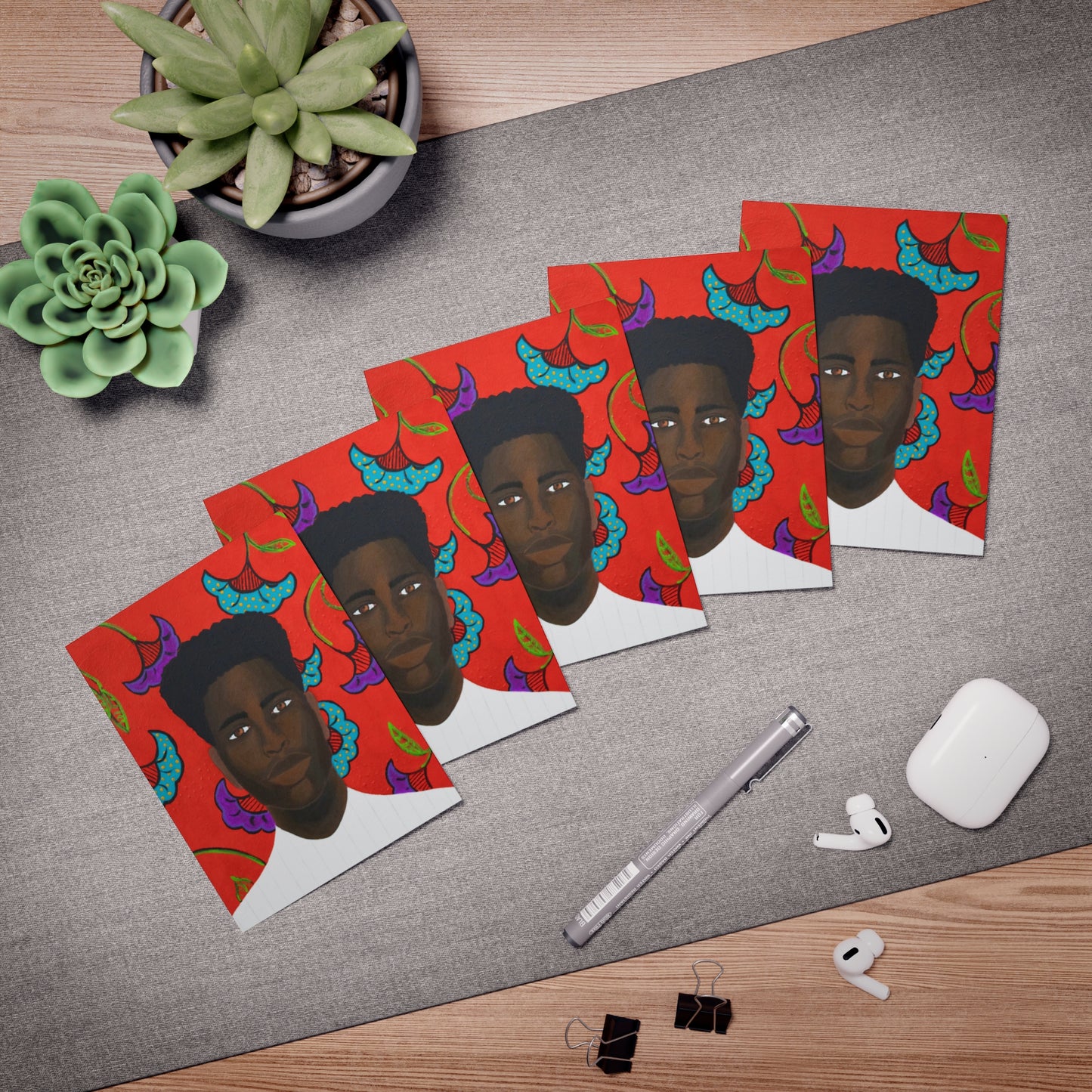 "David"  greeting cards (5-Pack)