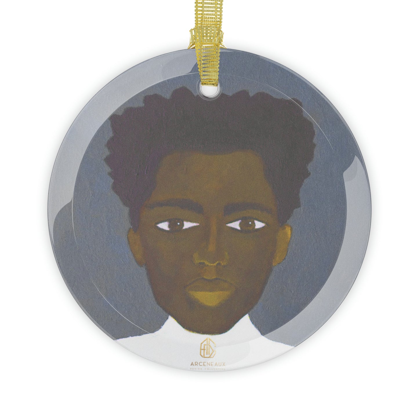 Glass Ornament | Solomon (gray)