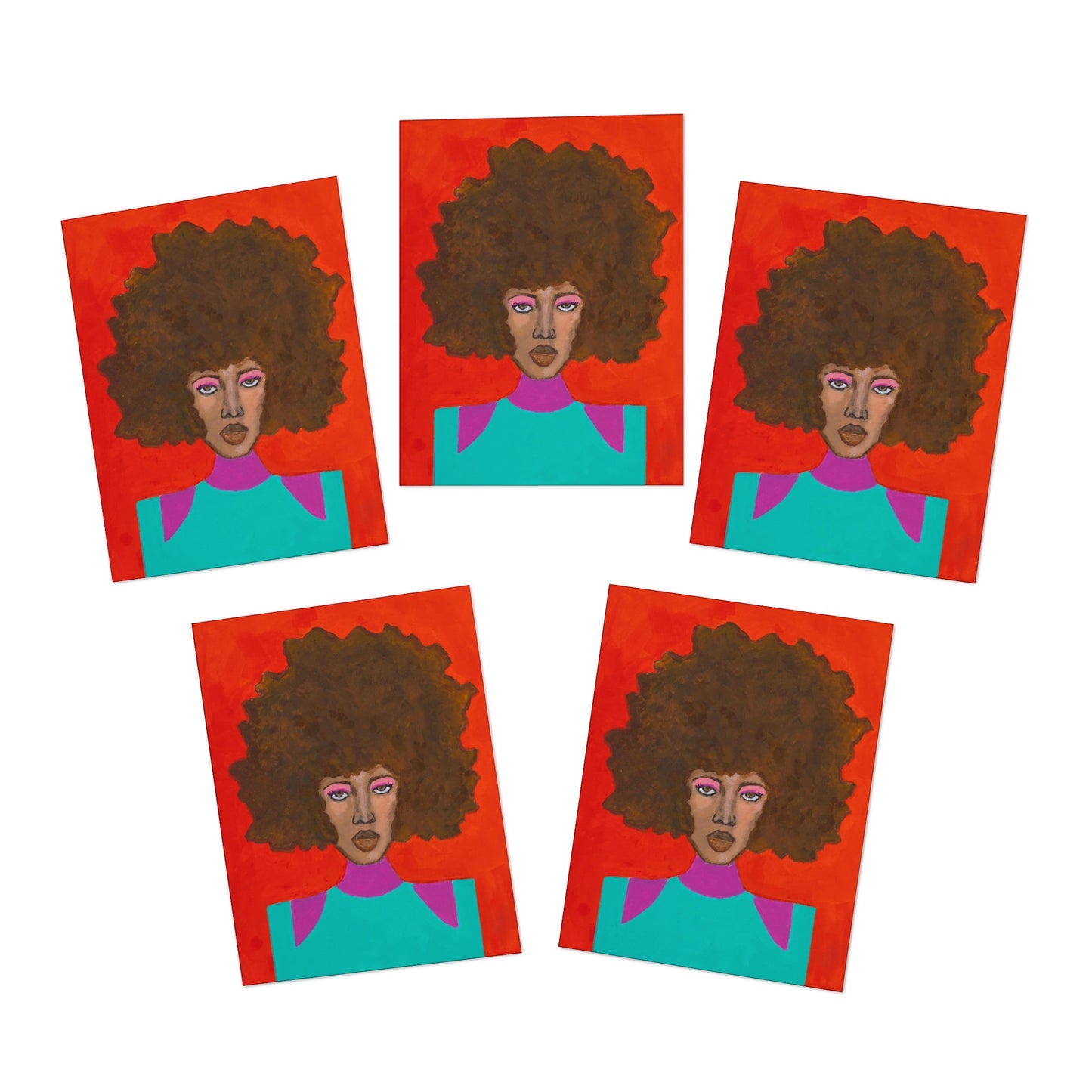 "Cherié" Greeting Cards (5-Pack)