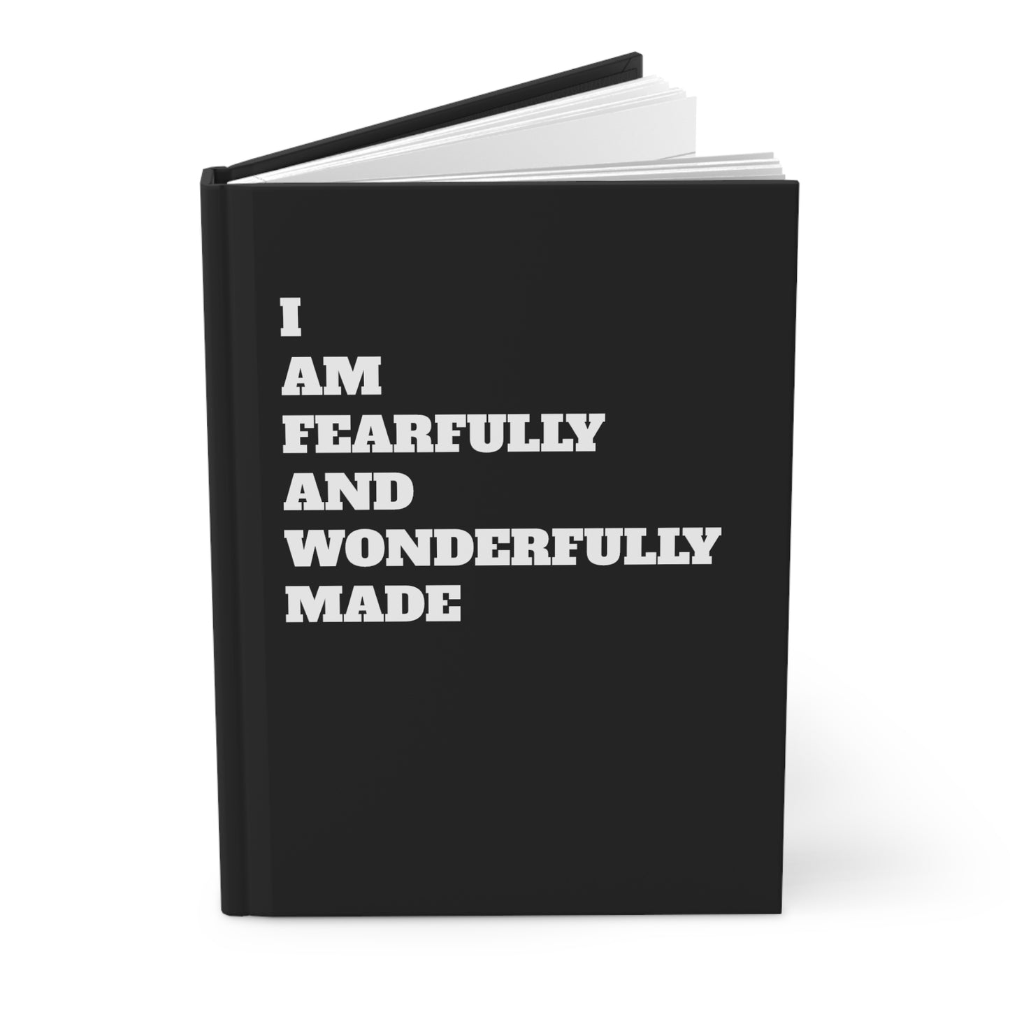 "I Am Fearfully and Wonderfully Made" hardcover journal