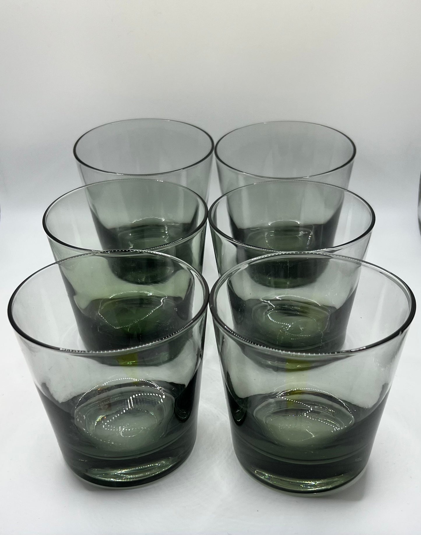 Vintage Smoky Glasses (set of 6)